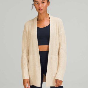 Lululemon Cashlu Sweater Wrap - White Opal - XS/S